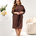 Женское платье футляр с пуговиами