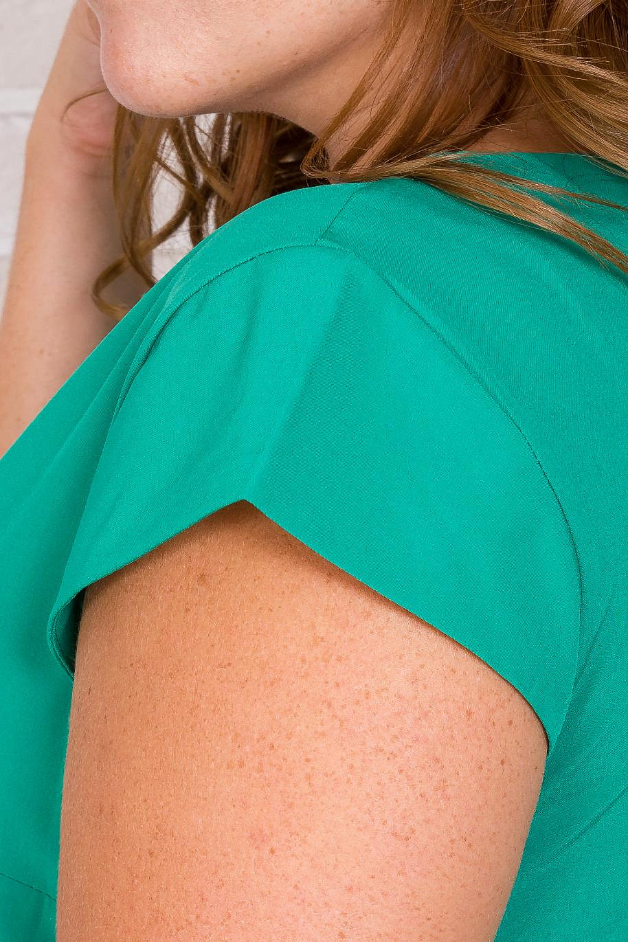 Женское модное платье с воланами