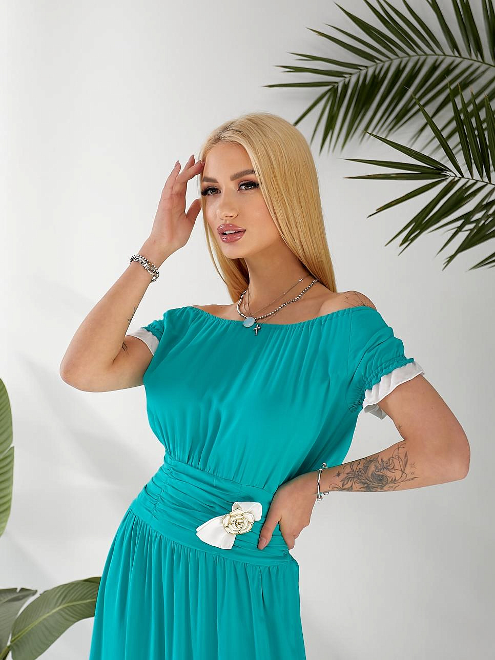 Женское платье штапель длинное