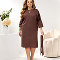 Женское платье футляр с пуговиами