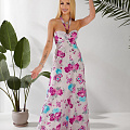 Женский длинный сарафан в цветах
