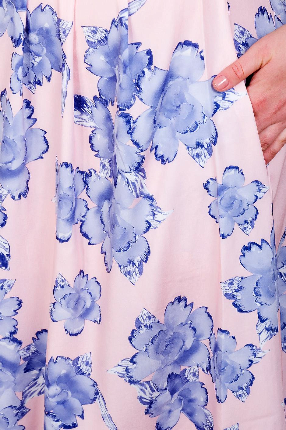 Платье миди с поясом