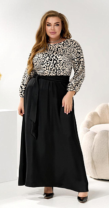 Женское платье длинное шелк