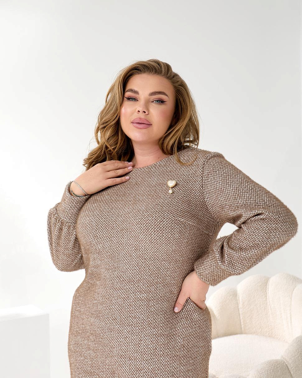 Женское платье теплое ангора