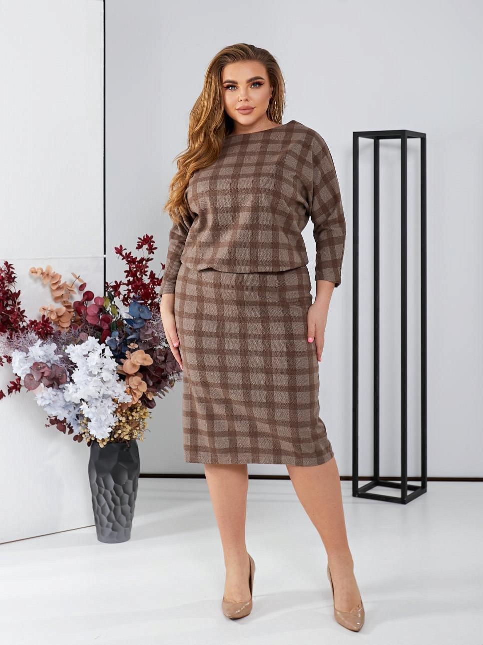 Тёплое патье в клетку